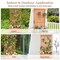 Natural Fir Wood Raised Garden Bed with Hanging Roof, Trellis and Planter Box
